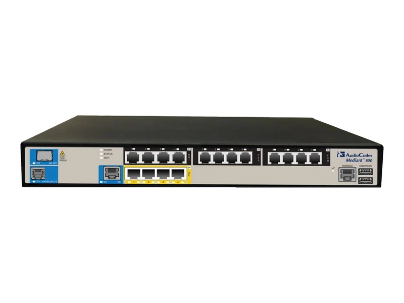 Gateway VoIP AudioCodes Mediant 800C, 1 puerto E1/T1 + 4 FXS, SIP