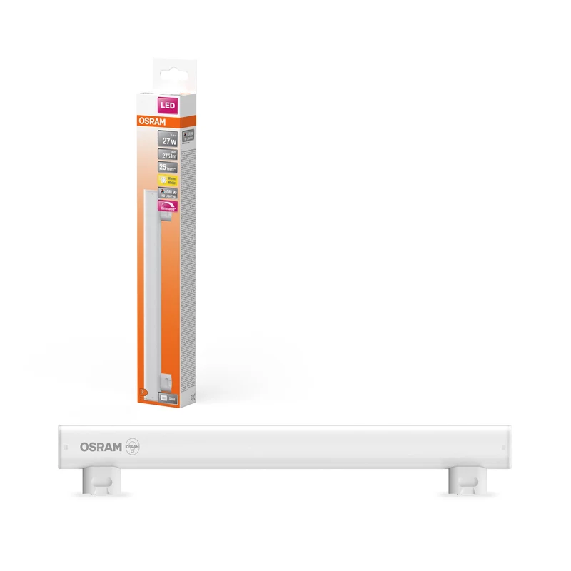 Lámpara LED OSRAM LEDinestra de 30 cm, 3 W, 275 lm, mate, S14s, blanco cálido