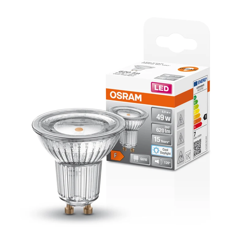 Lámpara reflectora LED OSRAM Star, 6,9 W, 620 lm, GU10, luz diurna fría