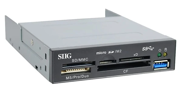 Control de Acceso SIIG USB 3.0 Internal Bay Multi Card Reader