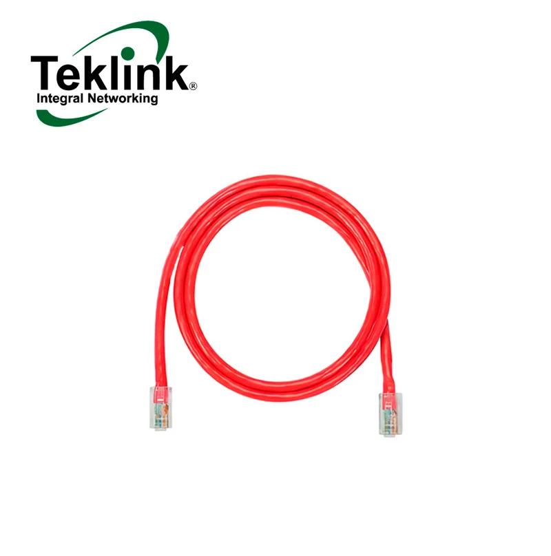 Patch Cord UTP CAT 6 4PR 24AWG Rojo 2,13MTS PCMTL607FTRD Marca: Teklink