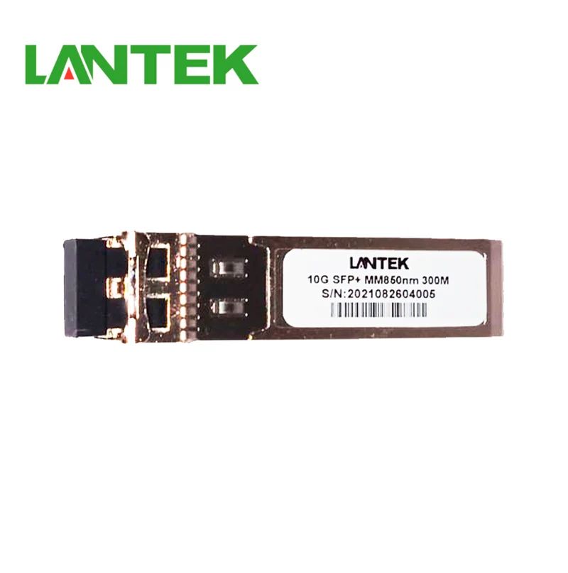 Transceiver 10G SFP+ LC Duplex Multimodo 300m 850nm SFP-10G-SR Marca: Lantek