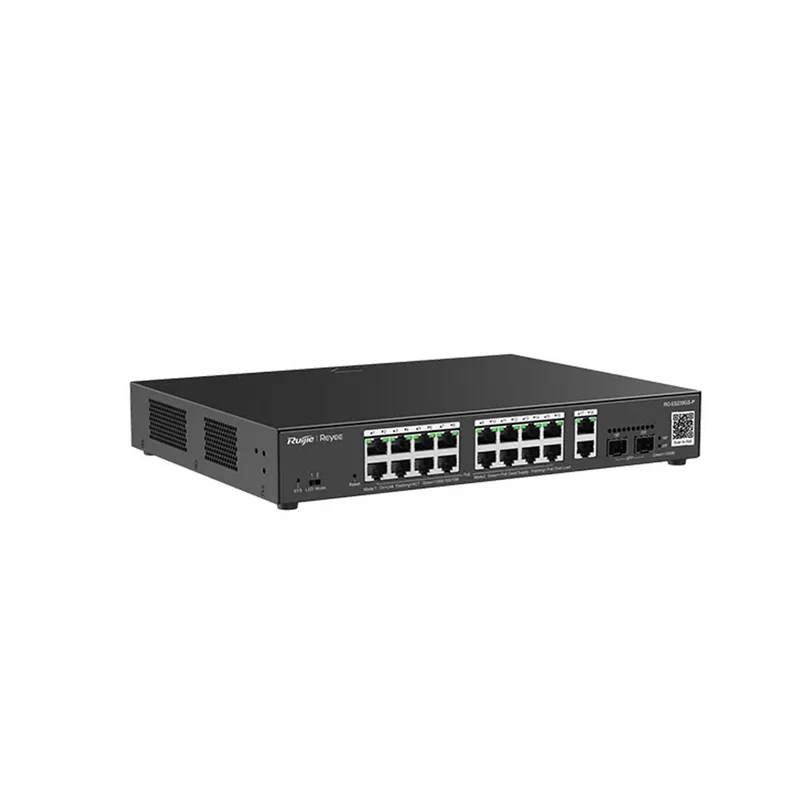 Switch de 16 puertos GIBABIT inteligente POE RG-ES220GS-P Marca: Ruijie-Reyee