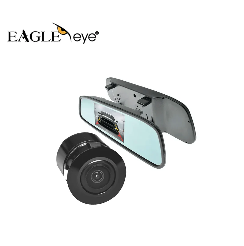Kit pantalla espejo 5¨ V010 y cámara de retroceso C268-EQ Marca: EAGLE EYE