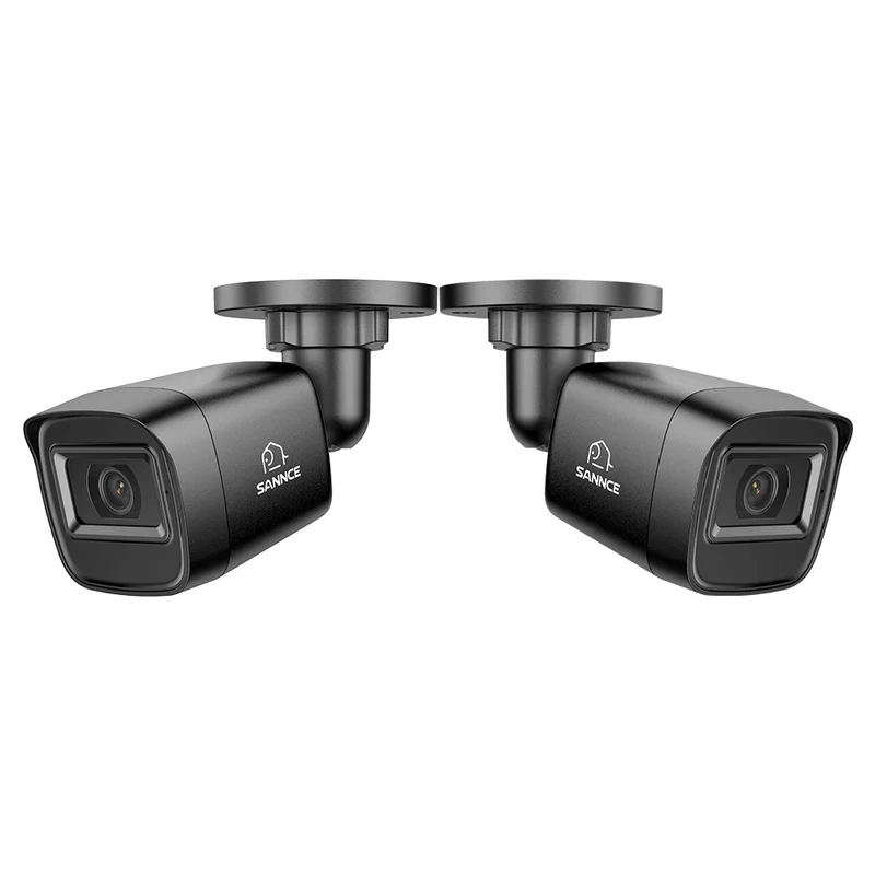 2MP 2pcs Outdoor Bullet CCTV Cameras, Smart Human / Vehicle / Motion Detection(2-Pack)