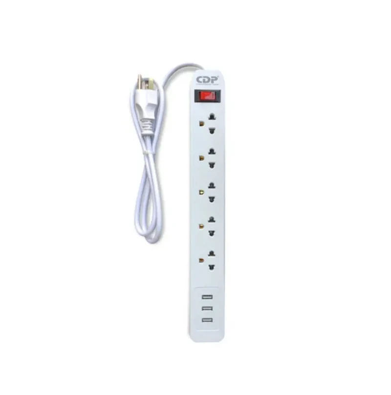 Regleta supresor de picos con 5 salidas universal 1250W RU-SS5 Marca: CDP