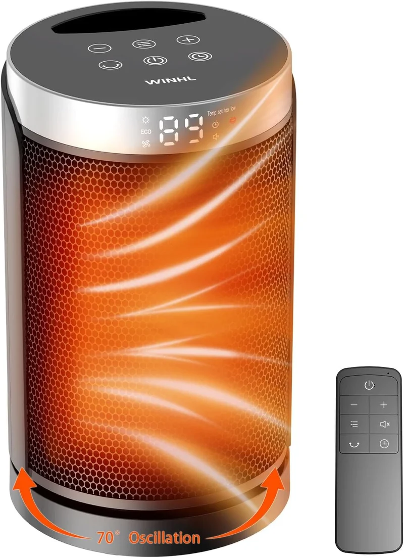 Calefactor Portátil 1500W de Calentamiento Rápido