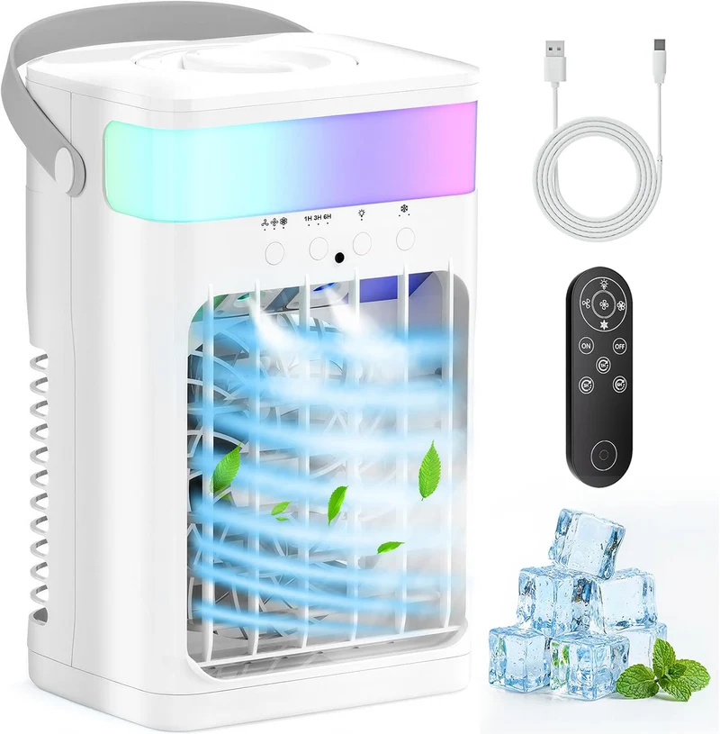 Aire Acondicionado Portátil 1600ml con Luces RGB