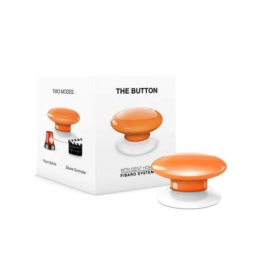 Botón controlador de escenas Z-Wave, naranja FIBFGPB-101-8 Marca: Fibaro