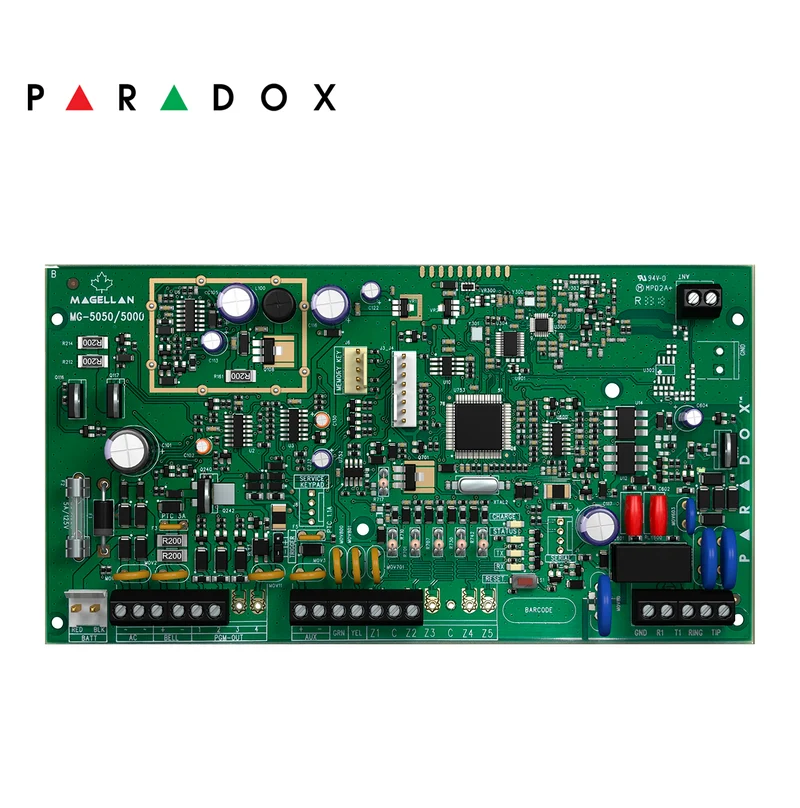 Panel de control del transceptor inalámbrico de 32 zonas MG5050 Marca: Paradox