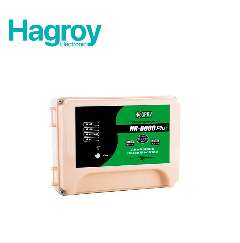Electrificador energizador para 10000m lineales HR8000 PLUS Marca: Hagroy