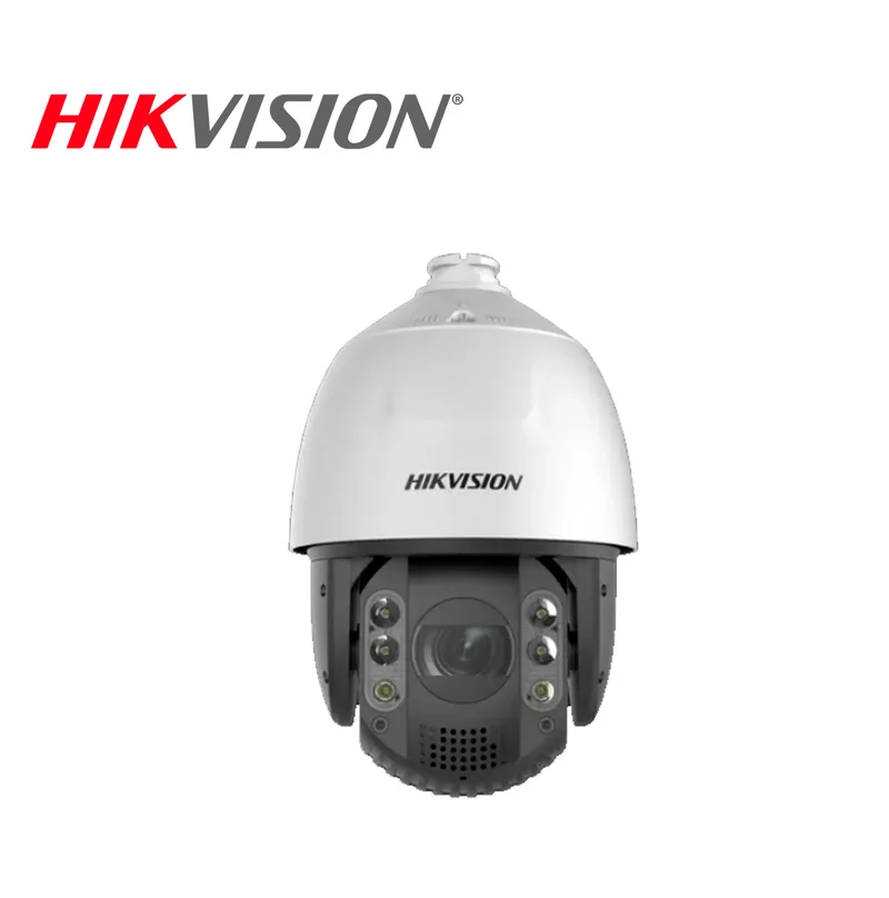 Cámara Domo PTZ IP 2MP 25X Zoom Acusense DarkFighter Autoseguimiento PoE entrada y Salida de Audio y Alarma Marca: Hikvision