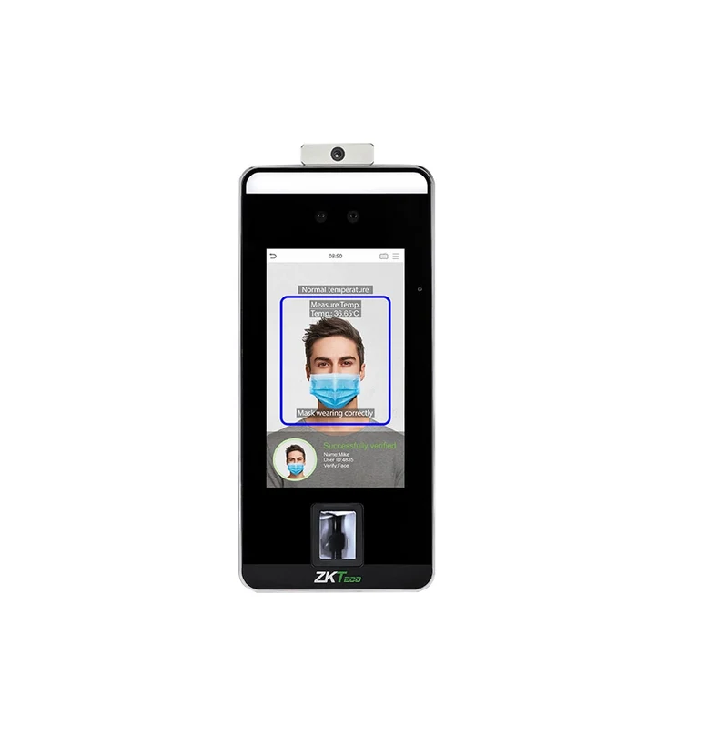 Terminal de reconocimiento facial de alta velocidad con pantalla touch de 5" SPEEDFACE-V5L Marca: Zkteco.