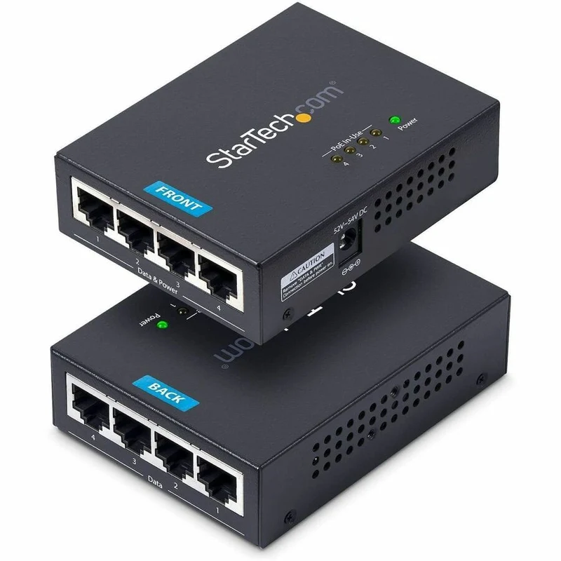 Switch de Red StarTech.com StarTech 4-Port Gigabit Midspan
