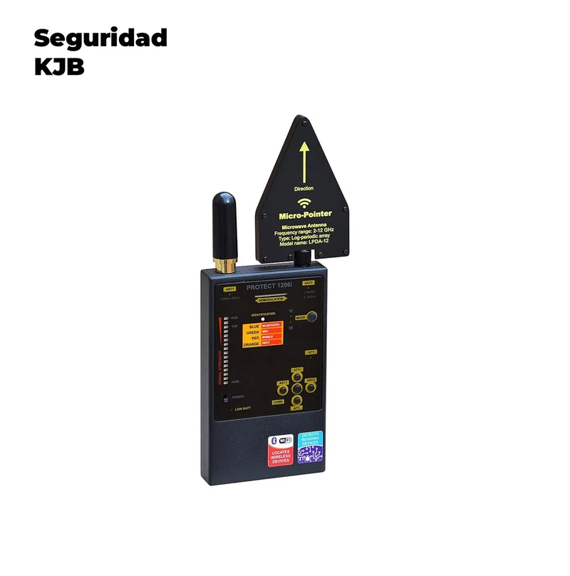 Detector de RF digital KJB DD1206 IProtect