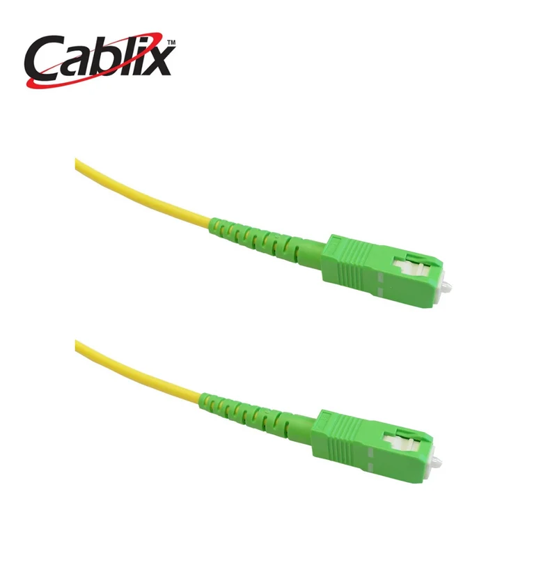 Patch Cord Óptico 09/125 SC/APC-SC/APC Simplex 2.0M/3.0mm Marca: Cablix