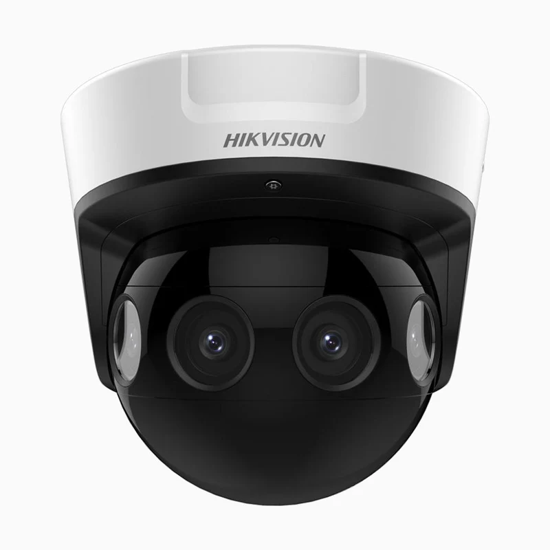 180° Stitched 4-Sensor Outdoor PoE Security Camera, IR Night Vision, IP67 & IK10, Two-Way Audio, Max. 256 GB Local Storage