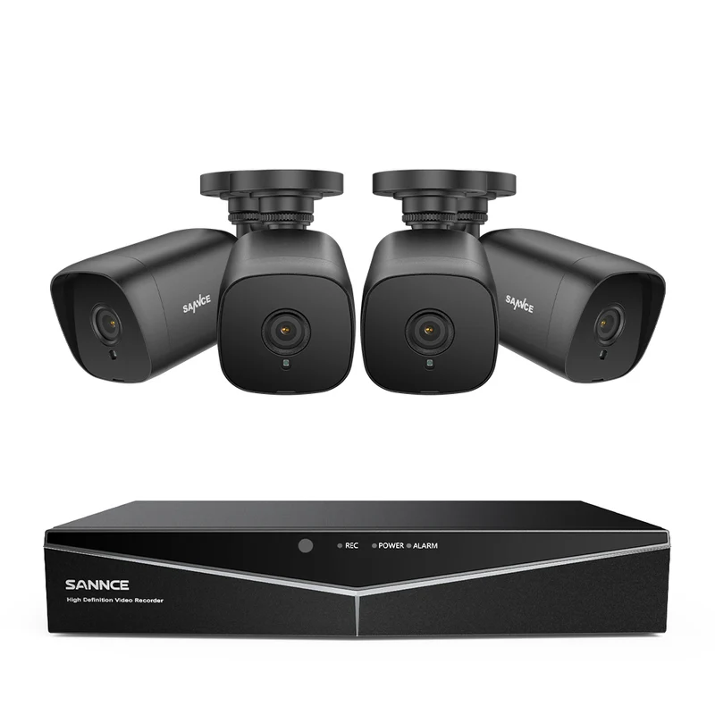 5MP 8 Channel Security Cameras System - Hybrid 5-in-1 CCTV DVR, Motion Detection, IP66 Weatherproof