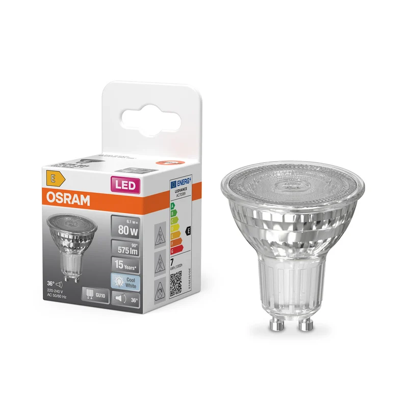 Lámpara reflectora LED OSRAM LED STAR PAR16 6,9 W 840 GU10 575 lm, 4000 K, blanco frío