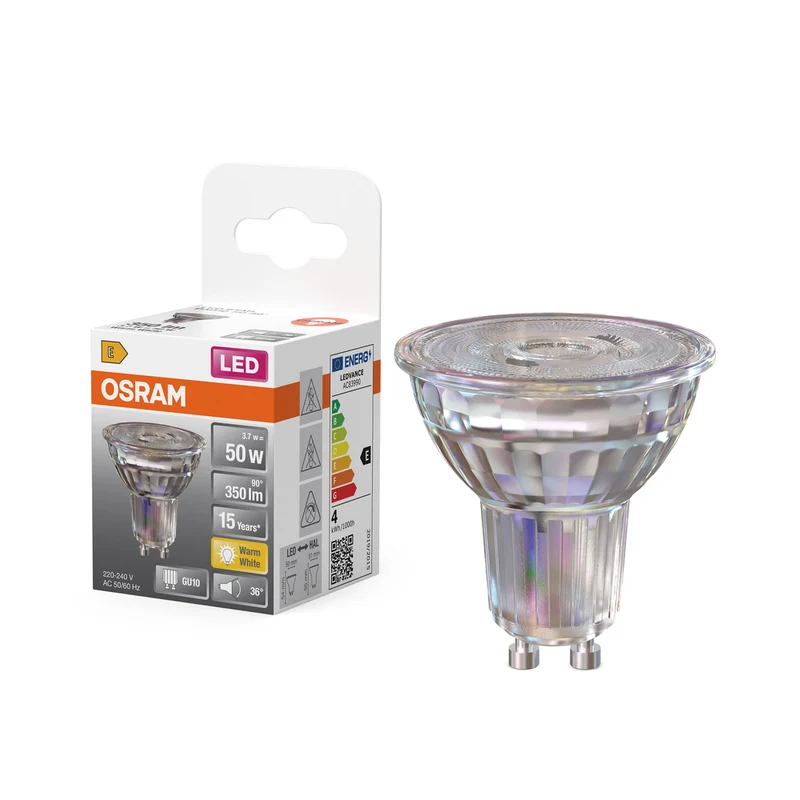 Foco LED OSRAM LED STAR PAR16 (ex 50W) 4,3W / 2700K blanco cálido GU10