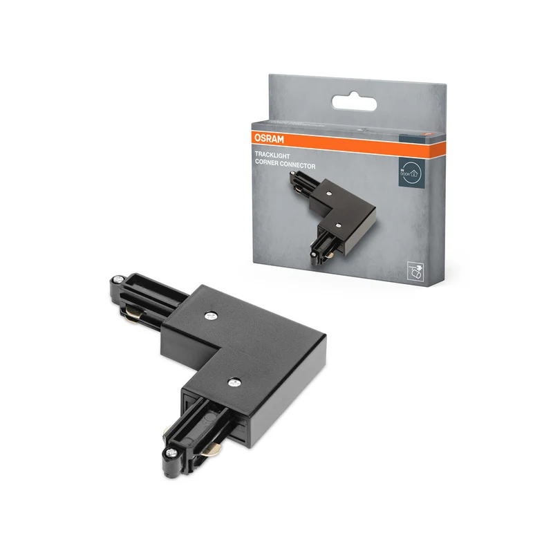 Conector de esquina OSRAM TRACKLIGHT 90°, negro
