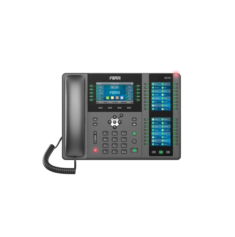 Teléfono IP 20 lineas-Bluetooth-wifi empresarial de gama alta X210 Marca:Fanvil