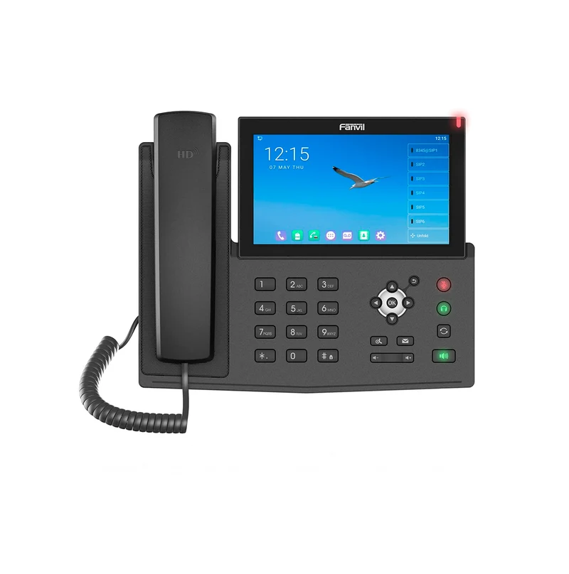 Teléfono IP empresarial Android 9.0, 20 líneas SIP POE-Compatible con cámara CM60 USB X7A Marca:Fanvil