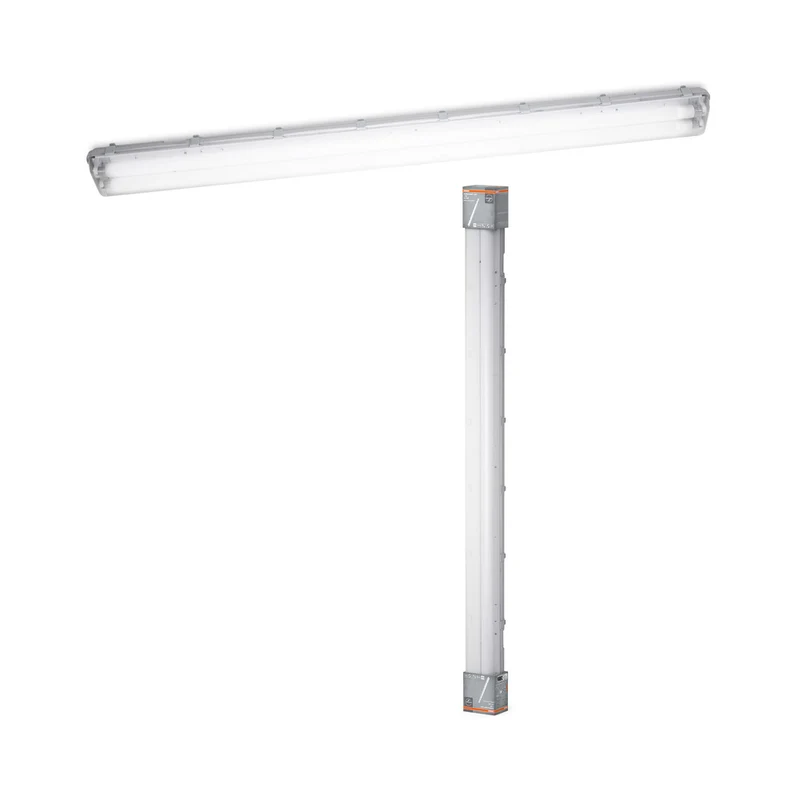 Luminaria LED OSRAM SubMARINE para zonas húmedas, blanco frío, 1565 mm x 115,0 mm x 86,0 mm, con 2 tubos LED reemplazables de 1,5 m de longitud