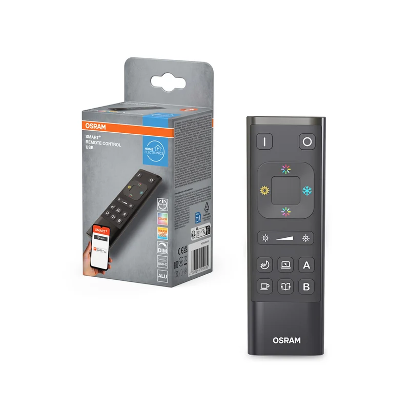 Control remoto OSRAM Wifi SMART+ USB-C, aluminio, negro