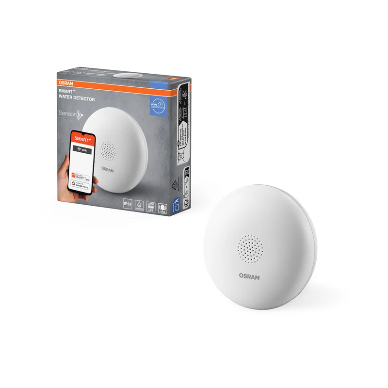 Detector de agua inteligente OSRAM Wifi SMART+, sensor de fugas de agua, blanco
