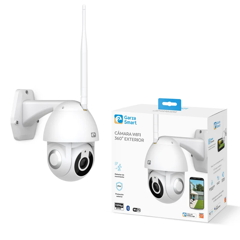 Cámara Seguridad Inteligente Exterior 360º Wifi 1080P Hd