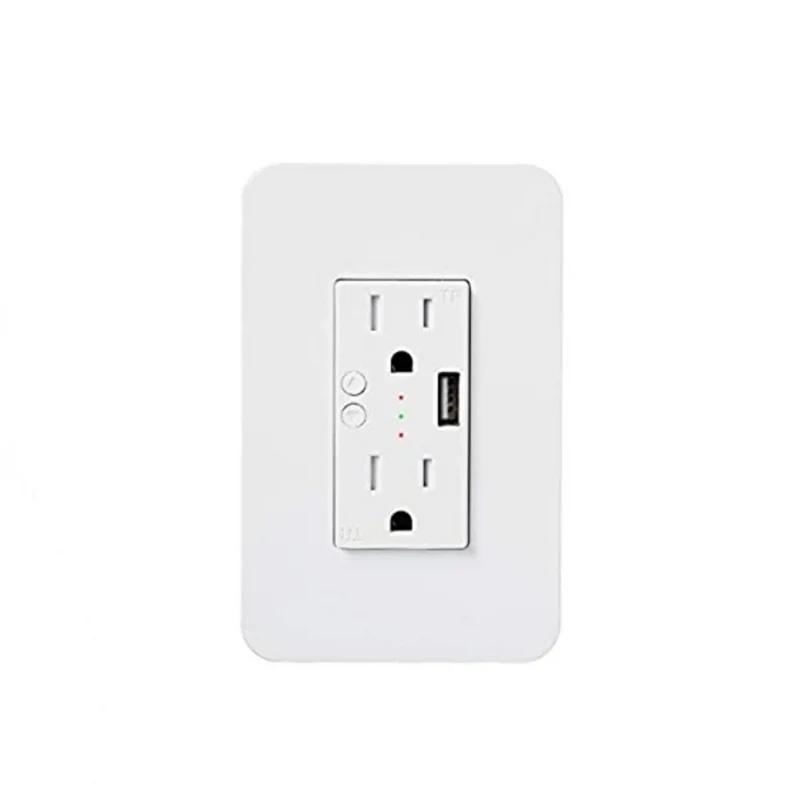 Tomacorriente de pared wifi inteligente con USB KS604S