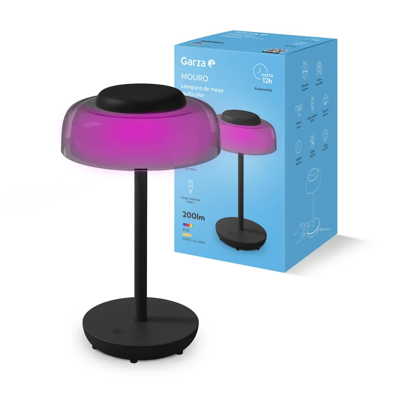 Lampara de sobremesa RGB RETRO