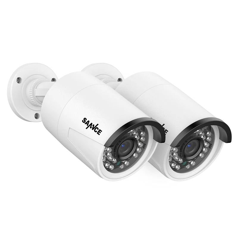 Certified Refurbished 5MP Super HD PoE Security Outdoor IP Camera w/ Audio Recording for SANNCE NVR N98PBD/N96PBK (2-Pack)