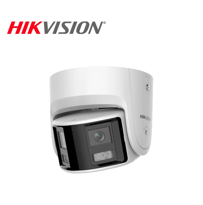 Cámara de seguridad IP de 4MP panorámica 2 lentes 2.8 mm Marca: Hikvision
