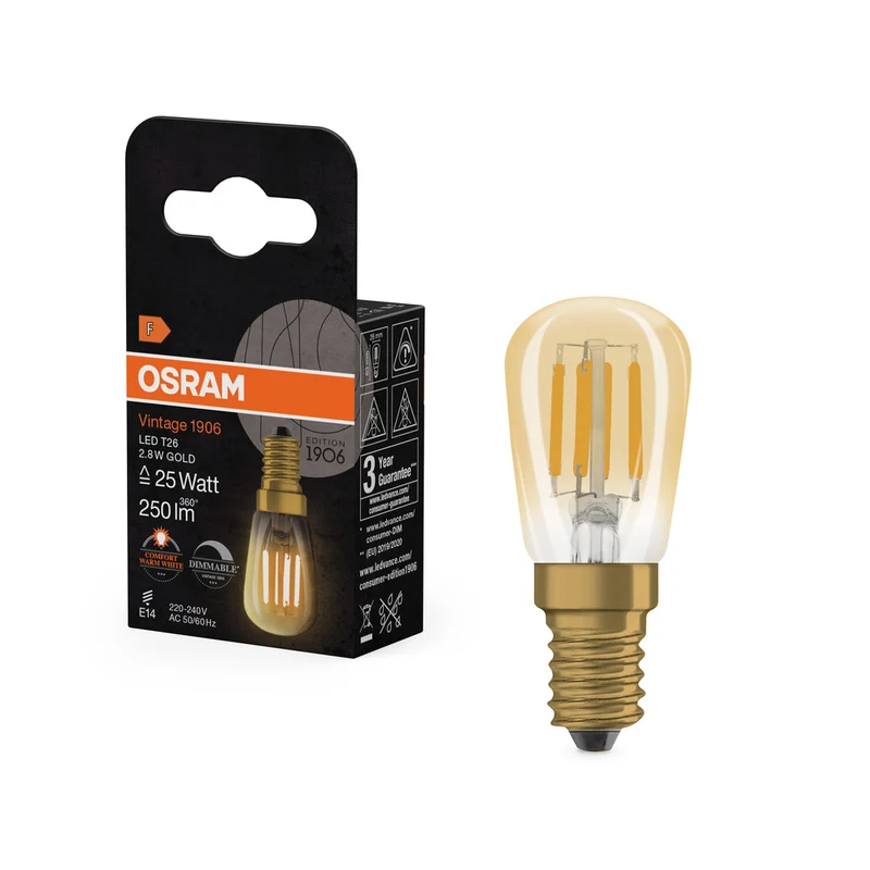 OSRAM Vintage 1906® LED Formas especiales regulable 2,8 W 822 Oro E14 2