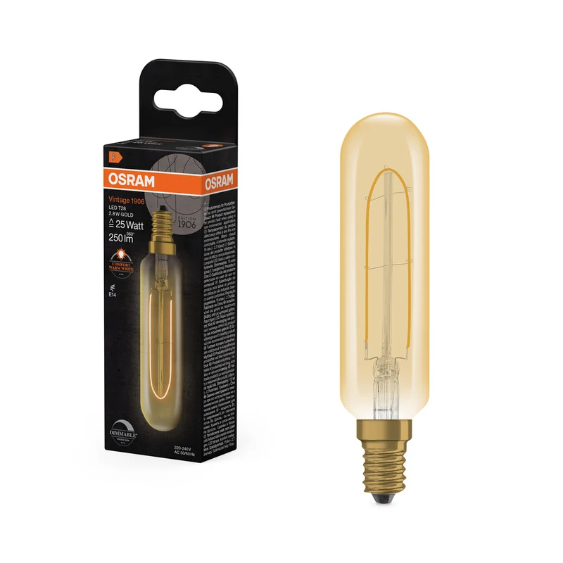 OSRAM Vintage 1906® LED Formas especiales regulable 2,8 W 822 Oro E14 3