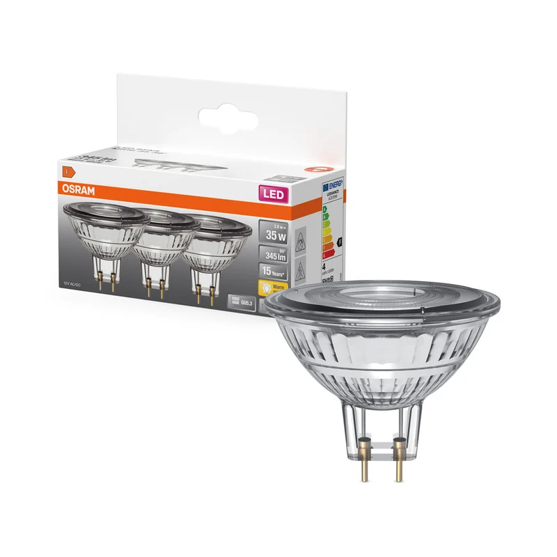 OSRAM LED STAR MR16 12 V 3,8 W 827 GU5.3