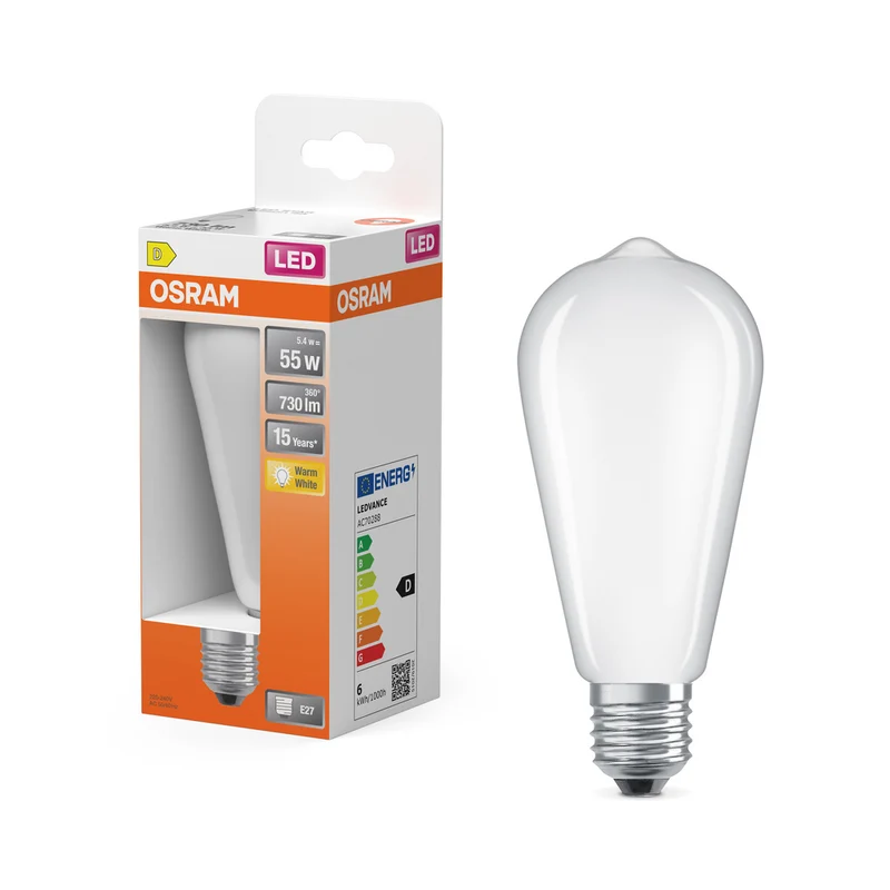 OSRAM LED Retrofit Classic ST 5,4 W 827 mate E27