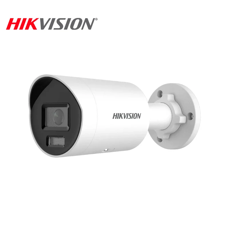 Camara Bullet 4MP DarkFighter con luz 40 m y micrófono integrado DS-2CD2046G2H-IU Marca: Hikvision
