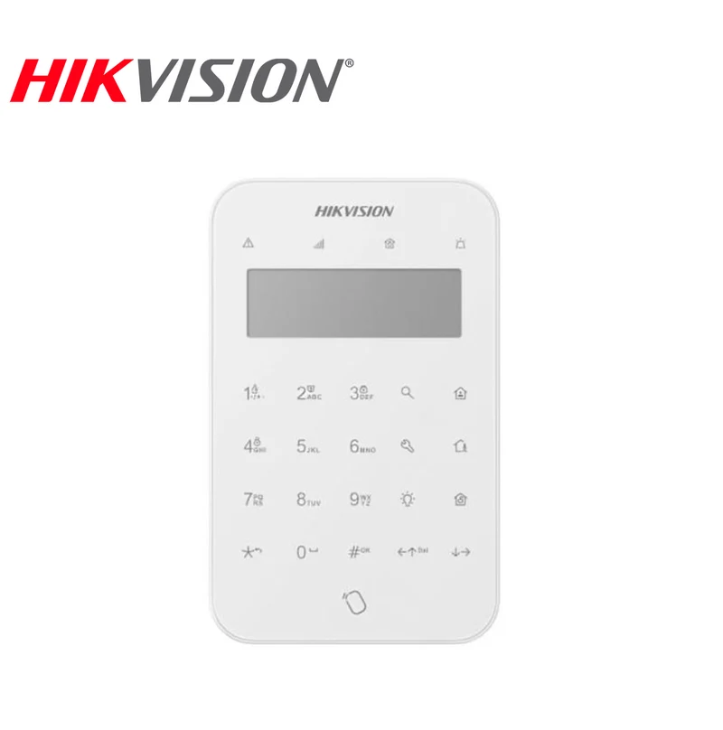 Teclado con pantalla LCD inalámbrico para sistemas de alarma blanco DS-PK1-LT-WB(O-STD) Marca: Hikvision