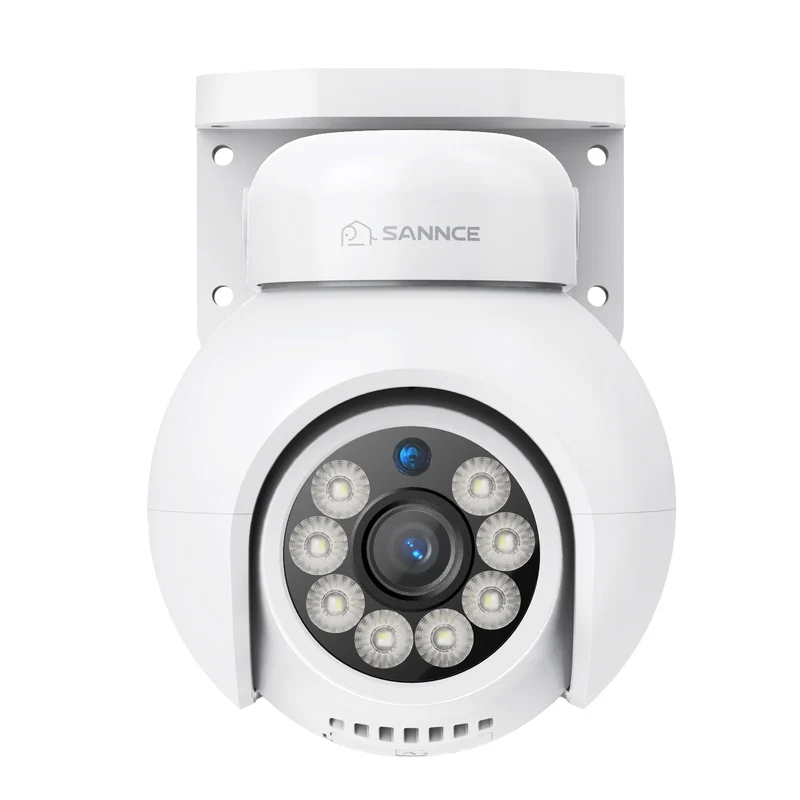 Certified Refurbished 4K 8MP UHD PoE Security Outdoor PT IP Camera - Pan & Tilt, Smart Vehicle Detection, Two-way Audio, Up to 256G TF card storage, Support Onvif, Work with SANNCE N98PBD/N96PBK