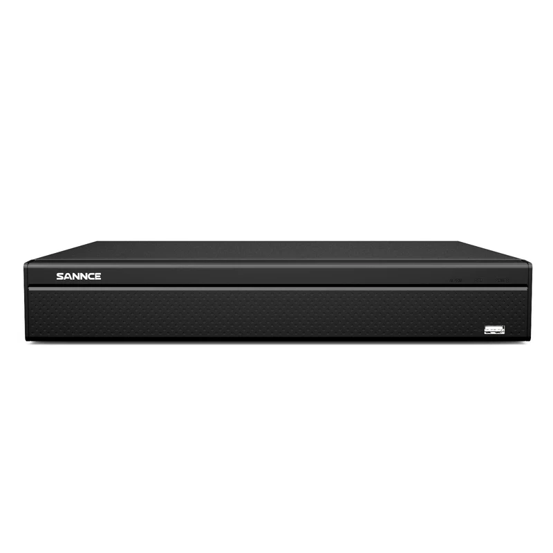 Certified Refurbished NVR PoE H.265+ 16 Canali 4K, Supporto ONVIF, Registrazione Audio, Rilevamento Umano/Veicoli, Fino a 12TB di Disco Rigido
