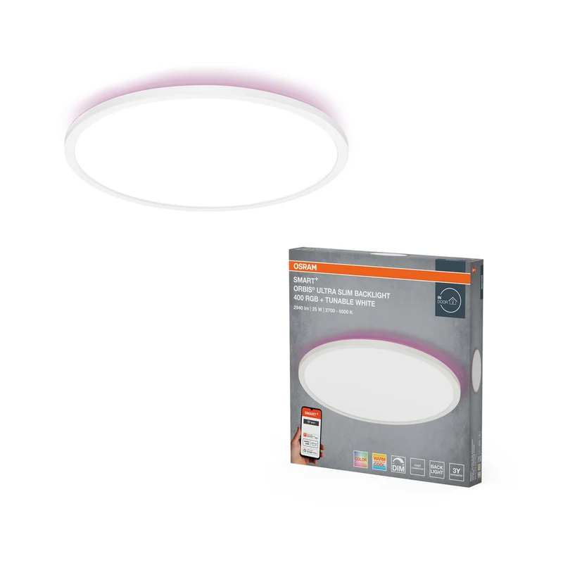 Panel de luz OSRAM SMART+ WiFi, blanco, 25 W, 2940 lm, 400 mm