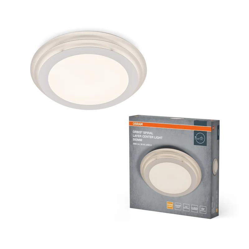 Lámpara de techo OSRAM ORBIS SPIRAL LAYER, blanca, 38 W, 4000 lm