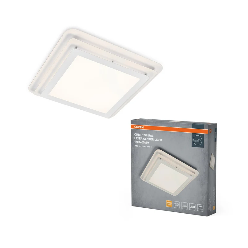 Lámpara de techo OSRAM ORBIS SPIRAL LAYER, blanca, 26 W, 3000 lm