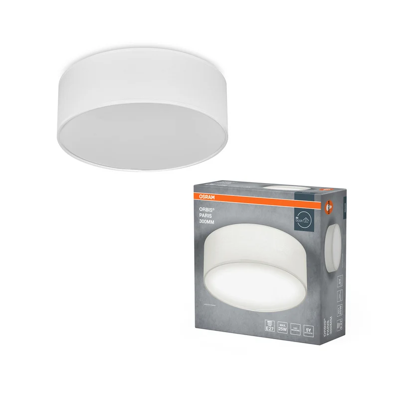 Lámpara de techo OSRAM ORBIS PARIS 300 mm, blanca, E27