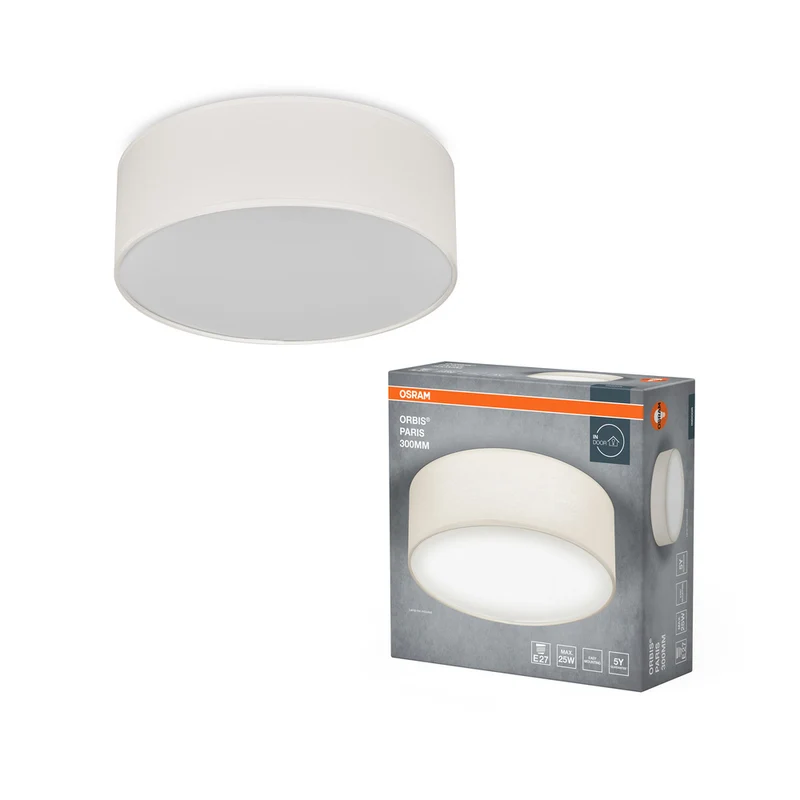 Lámpara de techo OSRAM ORBIS PARIS 300 mm, beige, E27