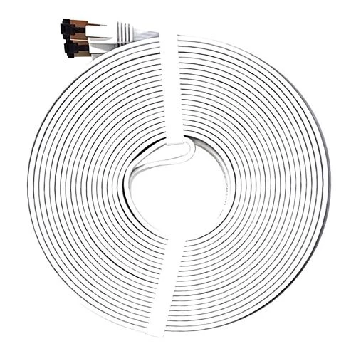 Cables de Red PPA 50 Ft. CAT 8 Bare Copper Blanco