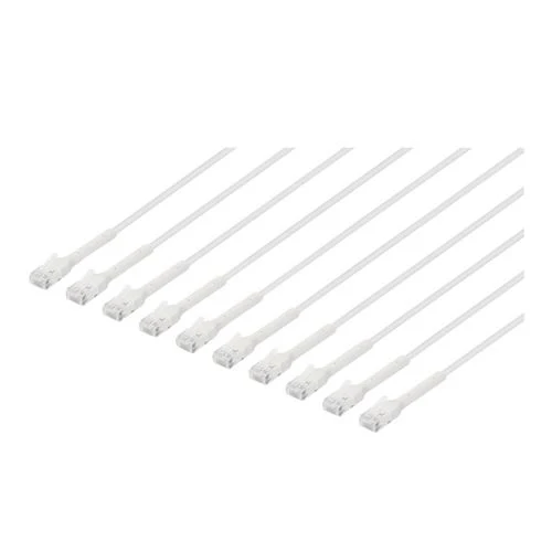 Cables de Red Intellinet Cat6 Stranded U/UTP FlexiBoot Slim Network Ethernet Cable Blanco